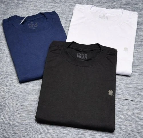 Kit 3 Camisetas Masculinas Premium Polo Wear Sortido