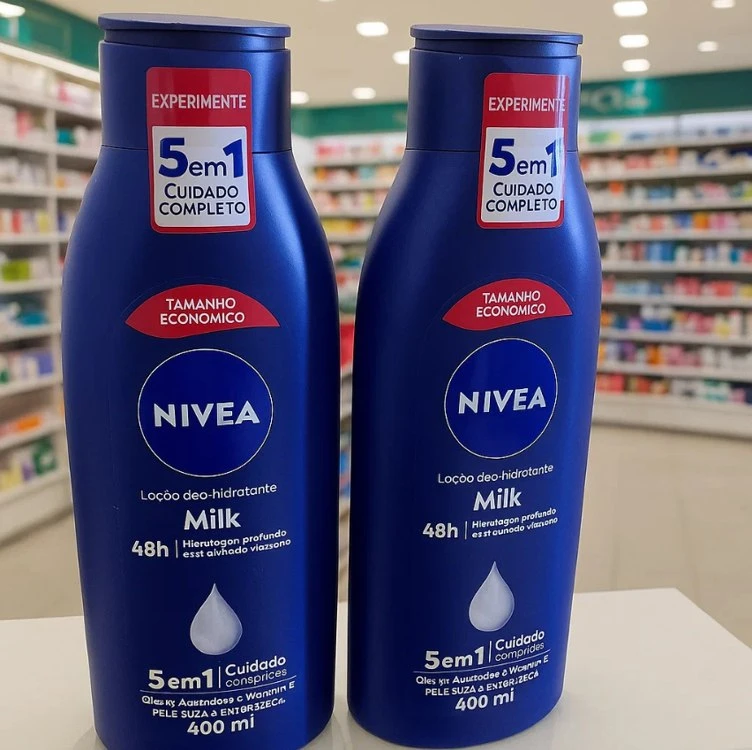 NIVEA Kit Loção Hidratante Milk Pele Seca a Extrasseca 400ml (2 unidades)
