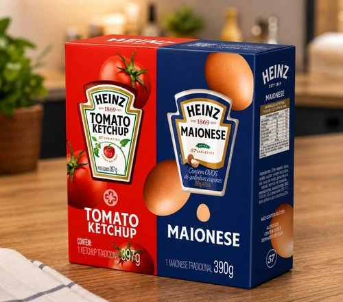 Heinz Pack Ketchup 397G + Maionese 390G