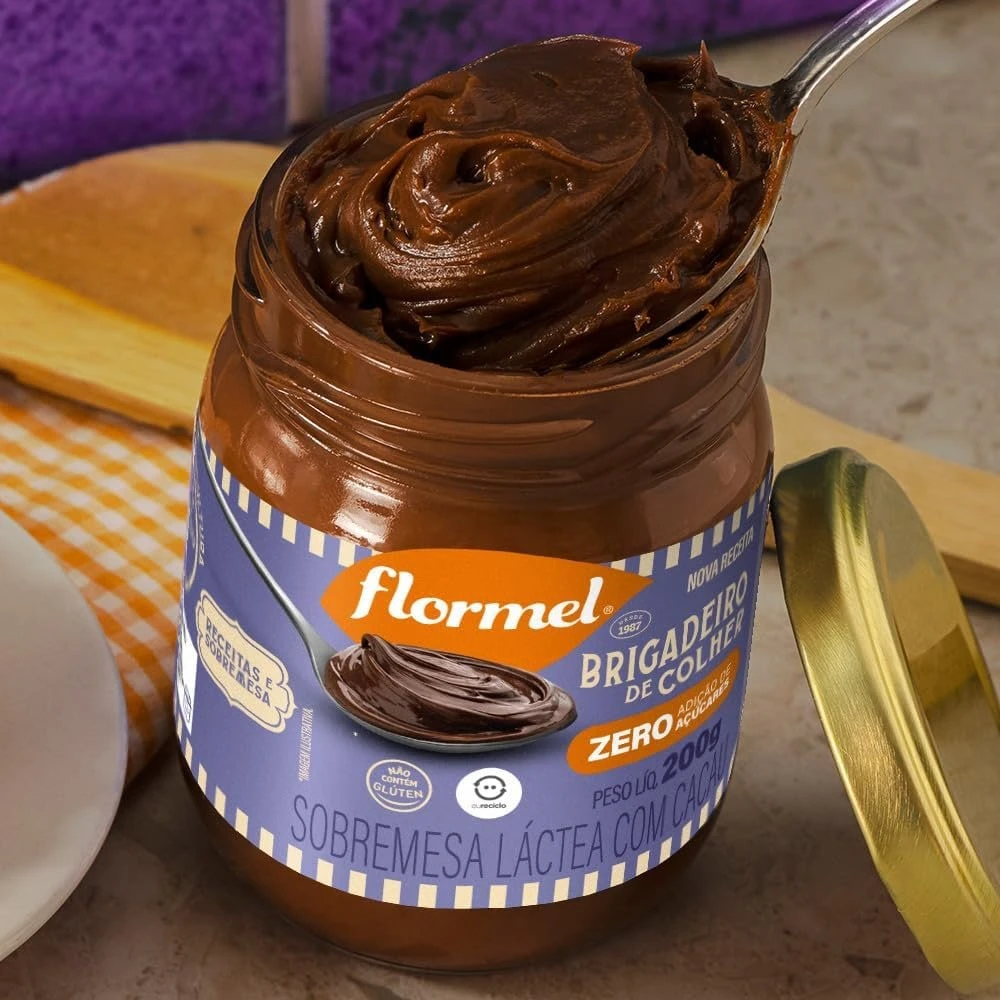 Brigadeiro de Colher FLORMEL Zero Açúcar 200 gramas