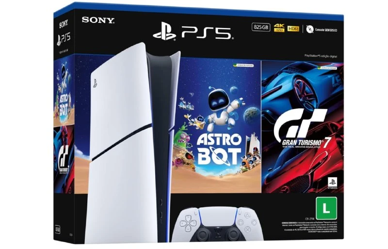 PLAYSTATION 5 SLIM DIGITAL EDITION + ASTROBOT + GRAN TURISMO 7