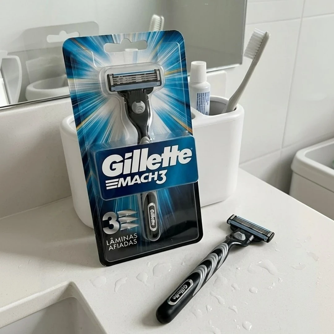 Gillette Mach3 Aparelho de Barbear com 3 Lâminas 1 Unidade