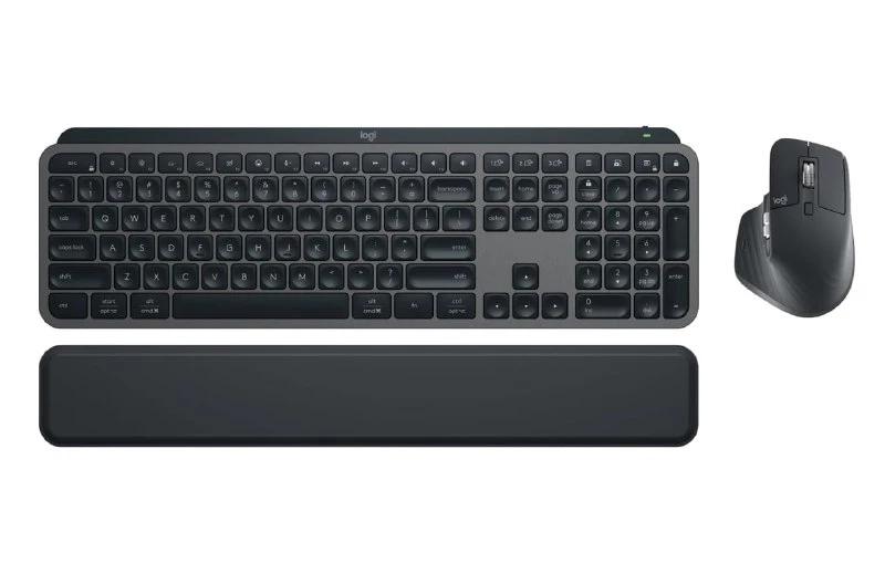 KIT: LOGITECH MX KEYS S + MX MASTER 3S + APOIO DE BRAÇO