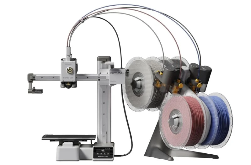 KIT IMPRESSORA 3D BAMBU LAB A1 MINI + AMS LITE 4 CORES