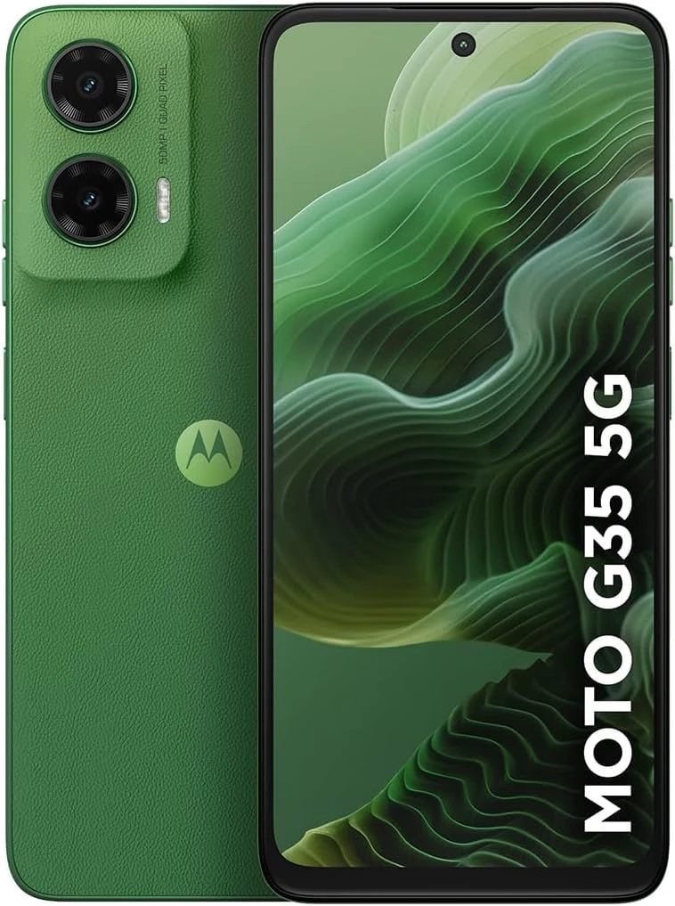 Smartphone Motorola Moto g35 5G - 128GB 12GB (4GB RAM+8GB Ram Boost) e Camera 50MP com AI NFC Tela 6.7" com Superbrilho - Verde