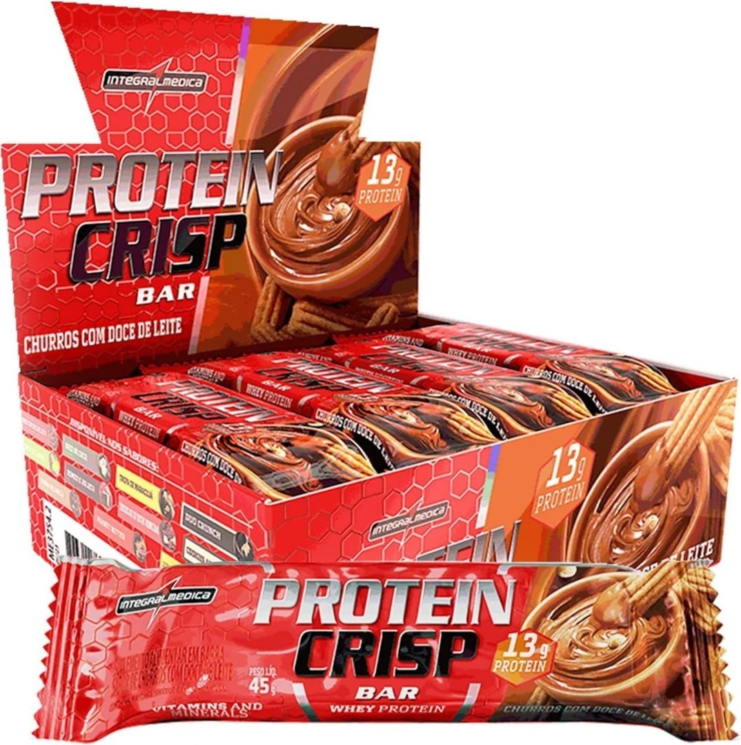 Integralmedica Whey Crisp Bar Trufa Avelã 12 Unidades