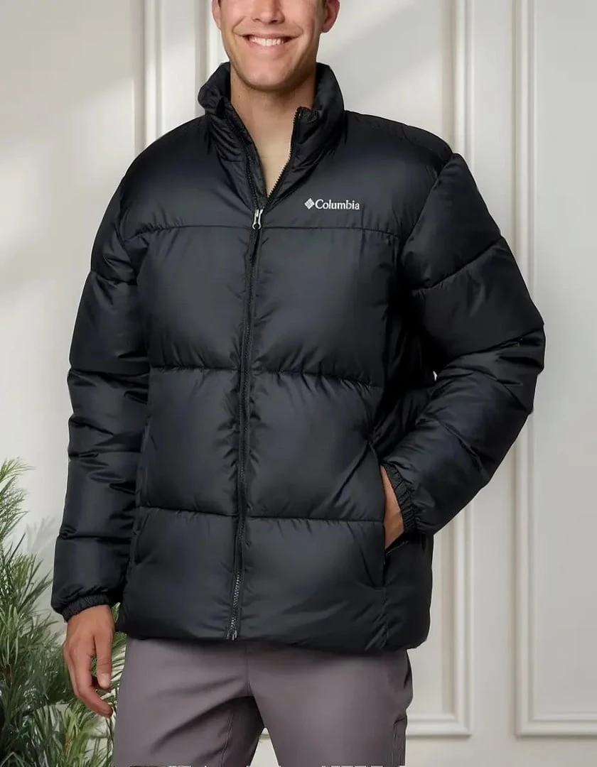 Columbia Jaqueta masculina Puffect III, preta, grande, Preto, G
