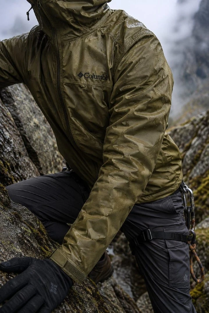 Columbia Jaqueta de chuva masculina Glennaker Lake Ii, Pedra verde, G