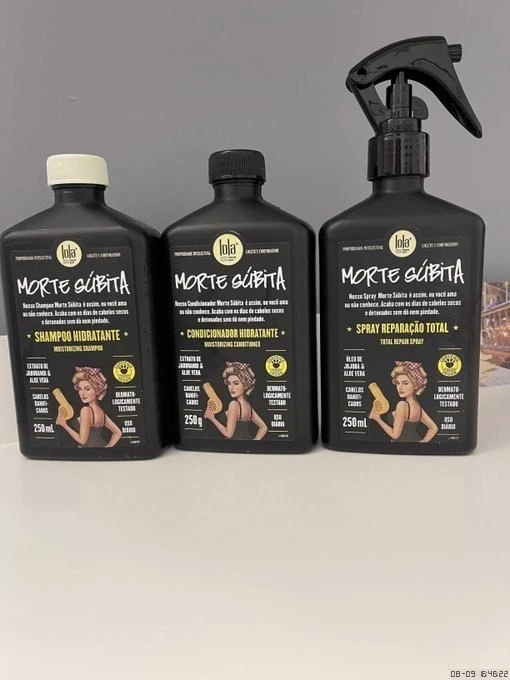 Kit Morte Súbita (Shampoo + Condicionador + Spray Reparaçao) - Lola From Rio