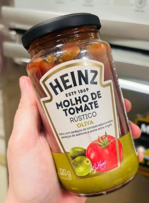 Heinz Molho de Tomate Rústico Oliva em vidro, 320G